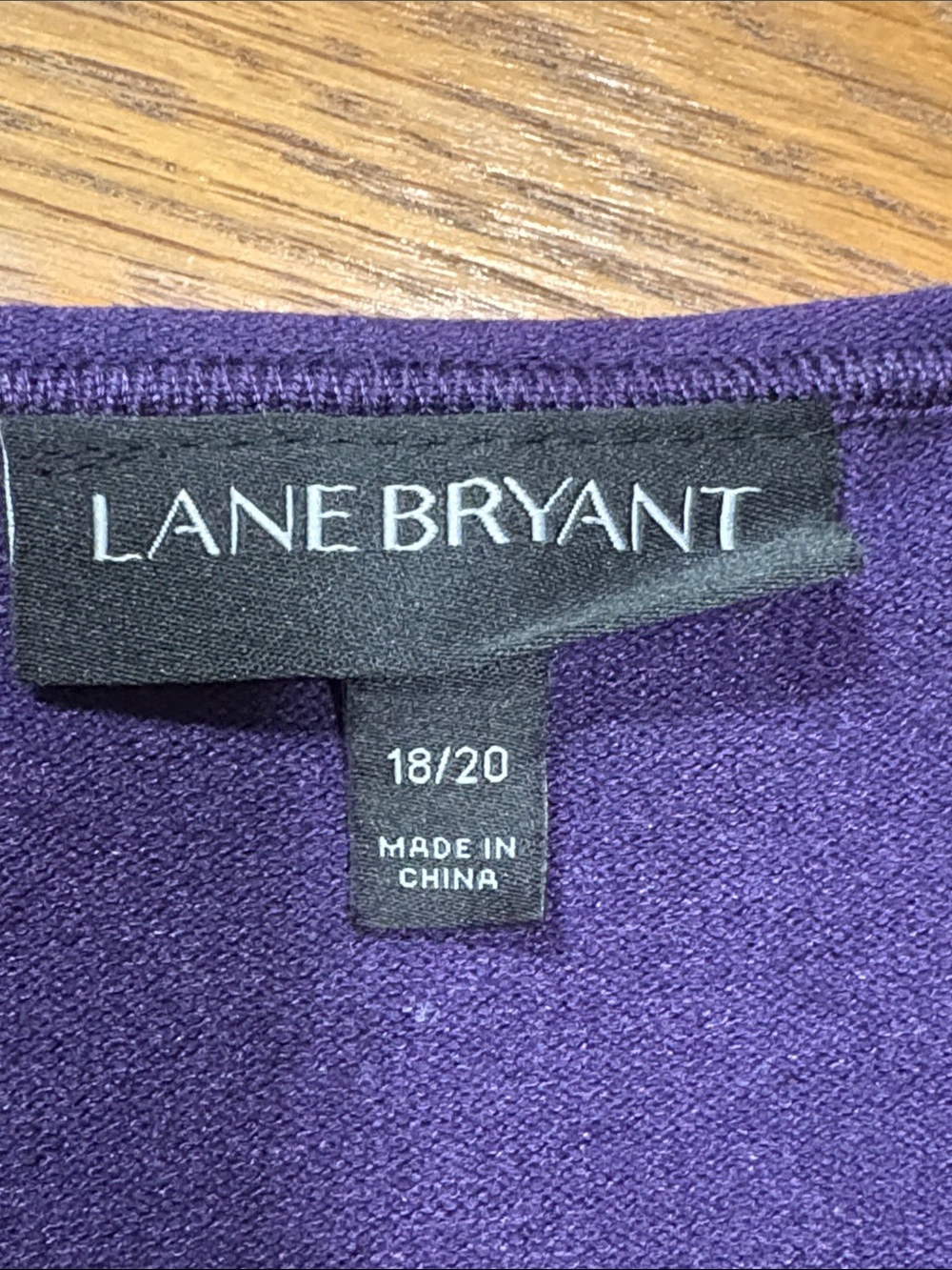 LANE BRYANT purple knit pullover sweater - Picture 4 of 8